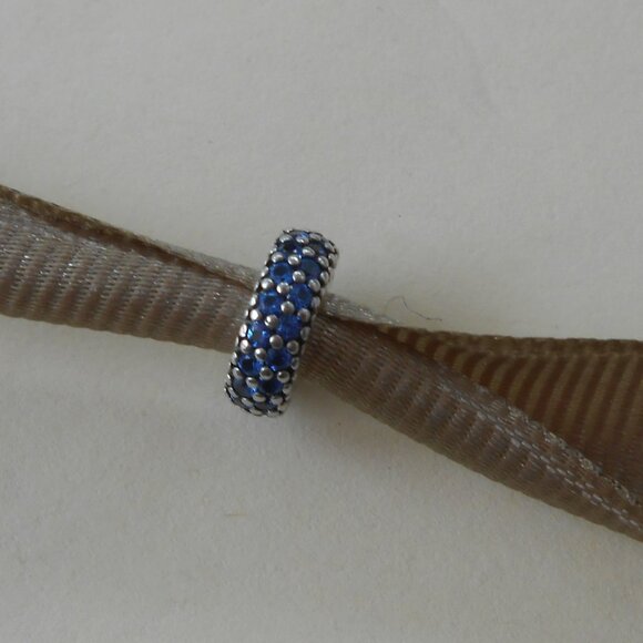 Authentic PANDORA Inspiration Within Spacer with Blue Crystal EUC - Picture 4 of 4